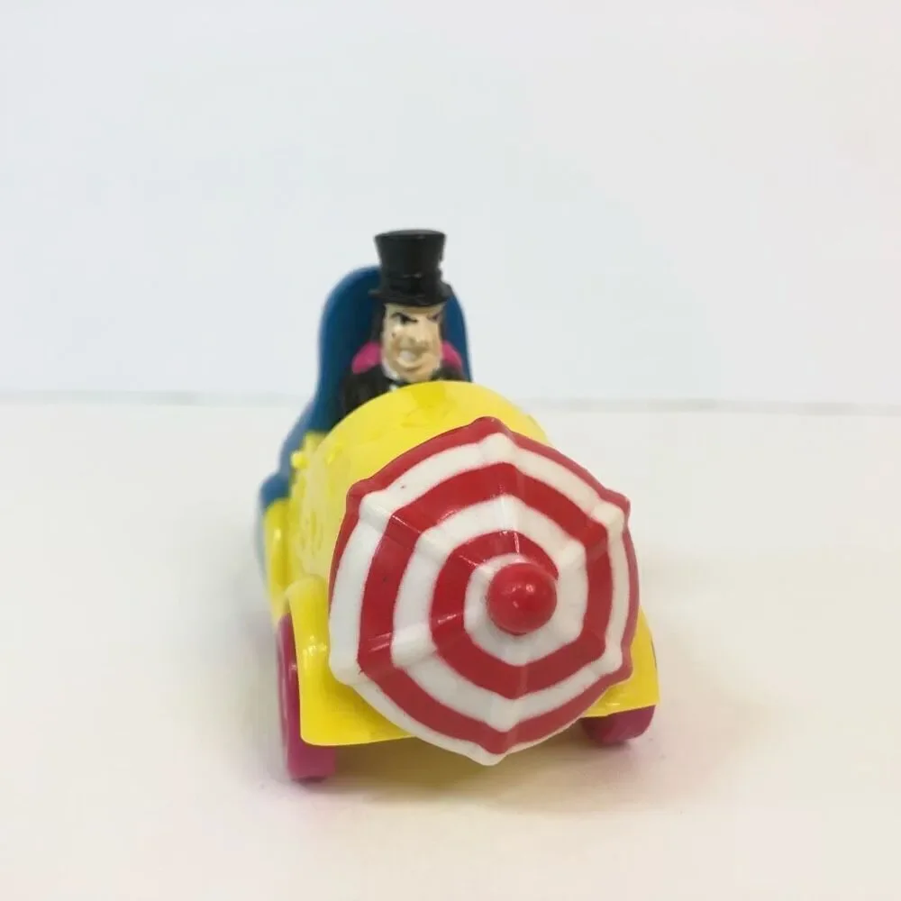 Vintage 1991 DC Comics The Penguin Batman Toy Car Figure‎ Yellow Blue Umbrella